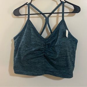 DIP blue/green sports bra plus size XXL NWT!
